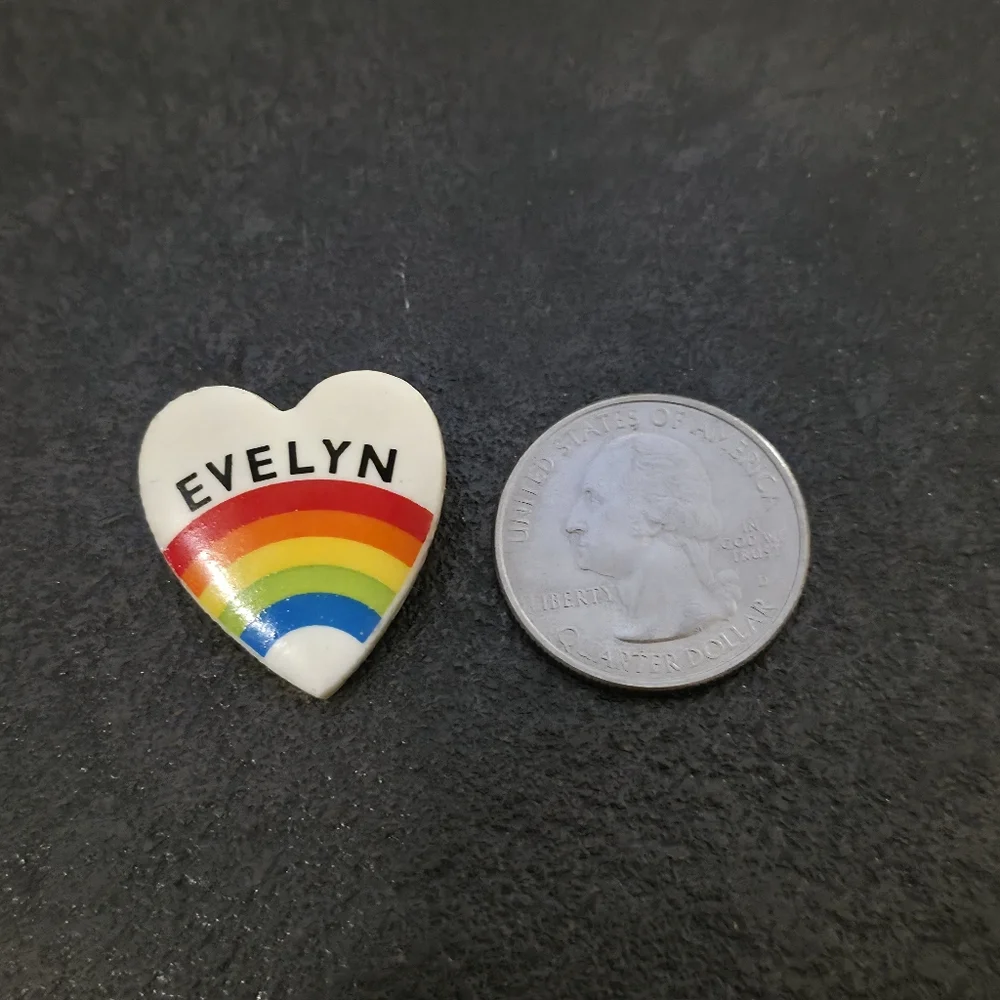 Heart Rainbow Evelyn Brooch